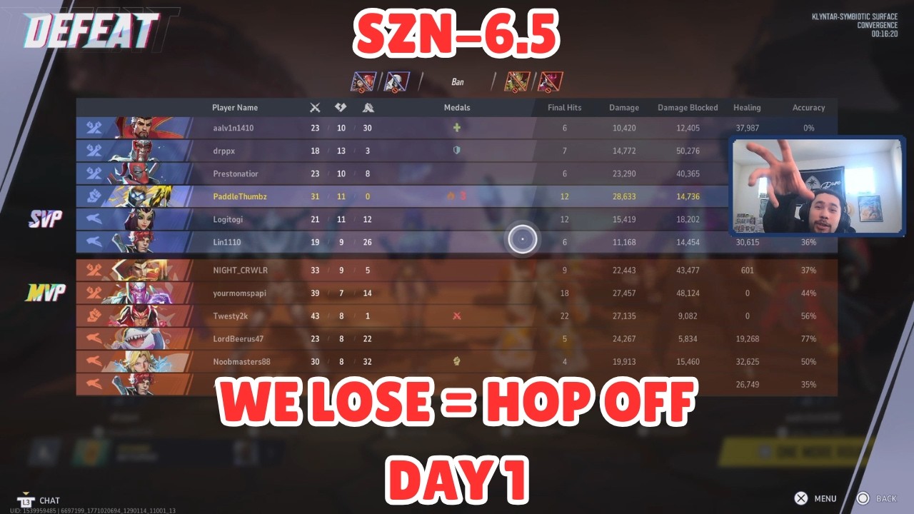 ONE LOSS IN RANKED = IM DONE SZN 6.5 DAY 1