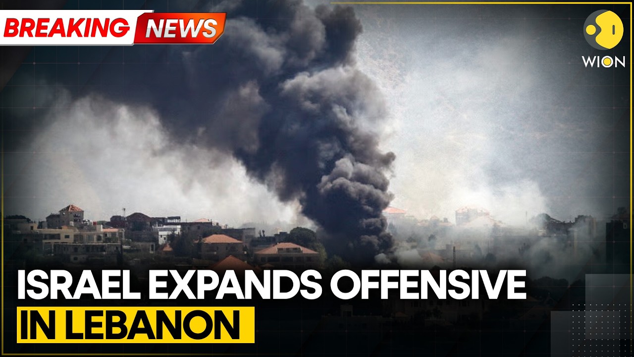 Israeli Airstrikes Hit Lebanon: Hezbollah Fires 200 Rockets At Israel | WION BREAKING