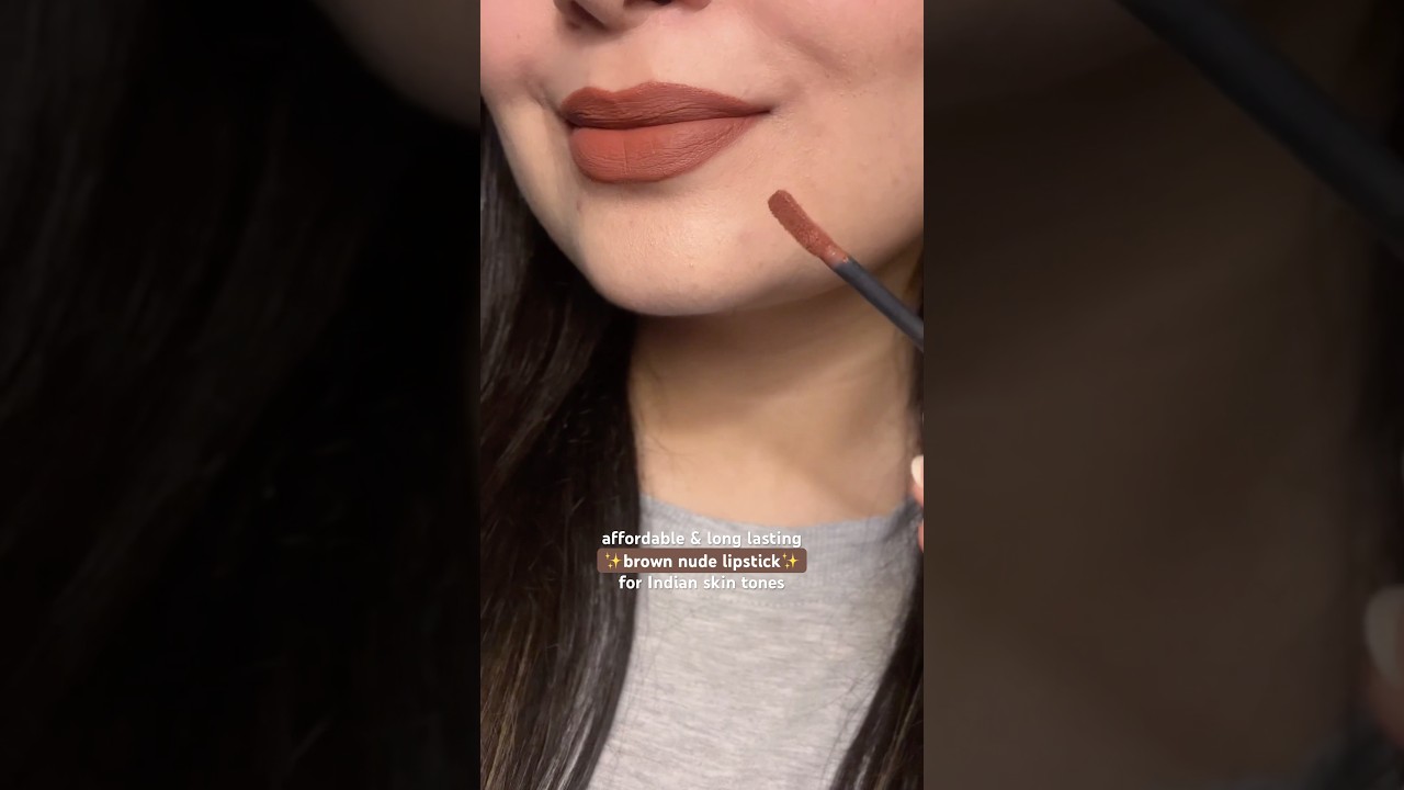 The perfect brown lipstick 🤎🎀 for Rs. 250/- only 😱 Transferproof!