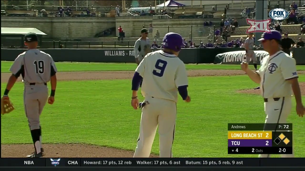 Long Beach State vs TCU Baseball Highlights - Feb. 25