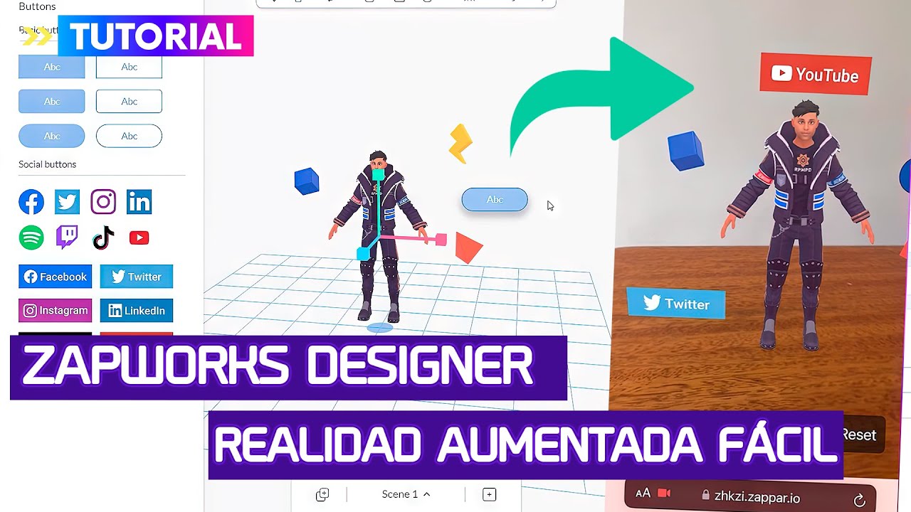 Crea realidad aumentada web con Zapworks Designer - Drag and drop!
