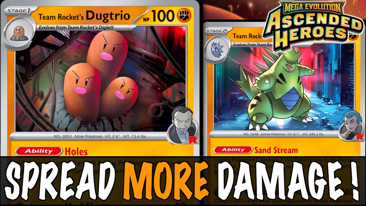 Team Rocket's DUGTRIO : Punish Your Opponent For Switching ! PTCGL Gameplay (ASCENDED HEROES)