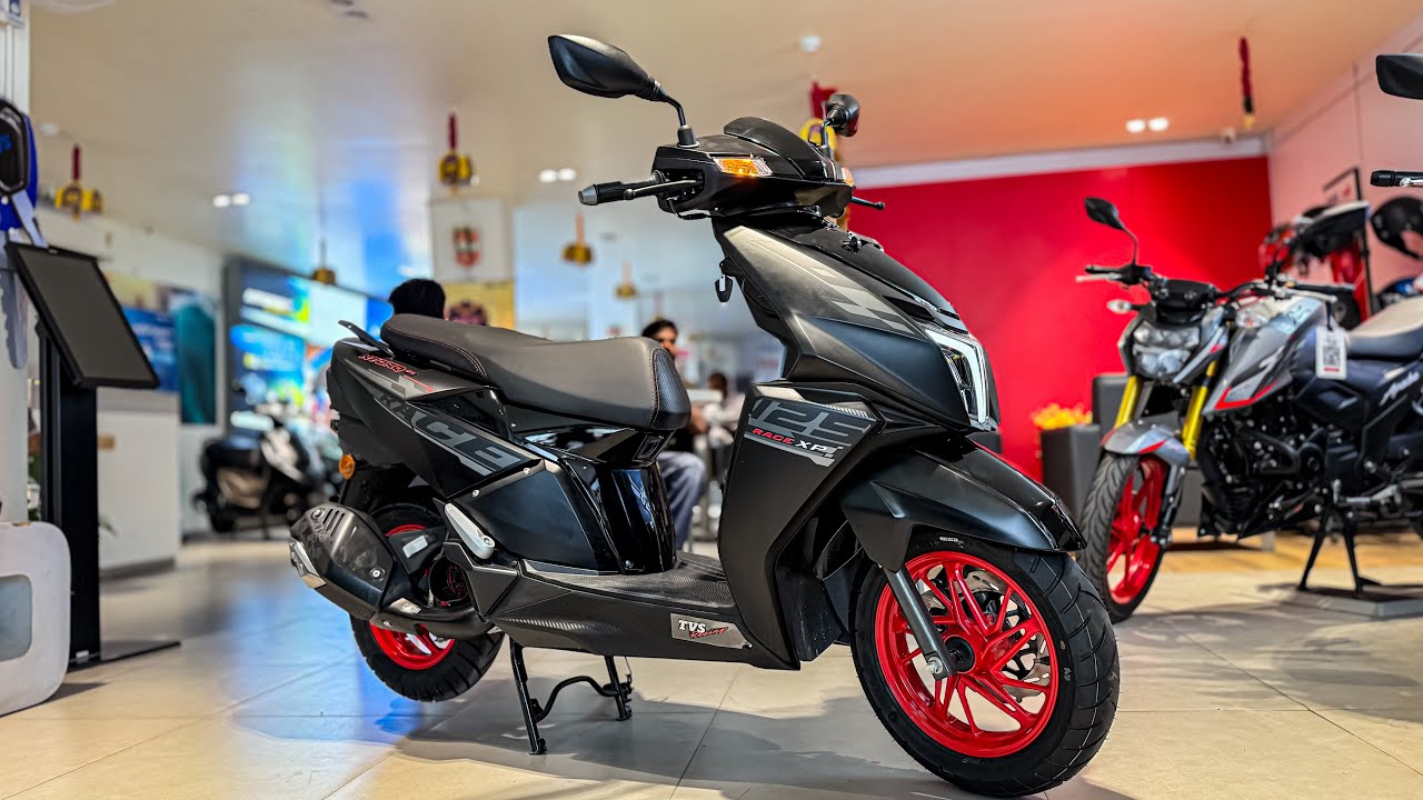 2025 TVS Ntorq 125 Race XP Black OBD-2  : Detailed Review : Best 125 Scooty In 2025 