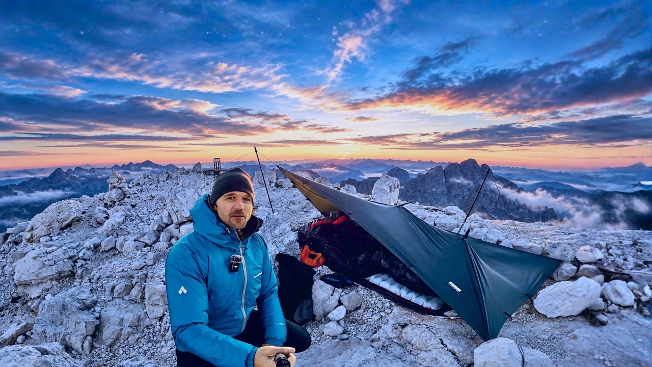 Gipfel-Biwak auf 2600m - Wind vs. Tarp