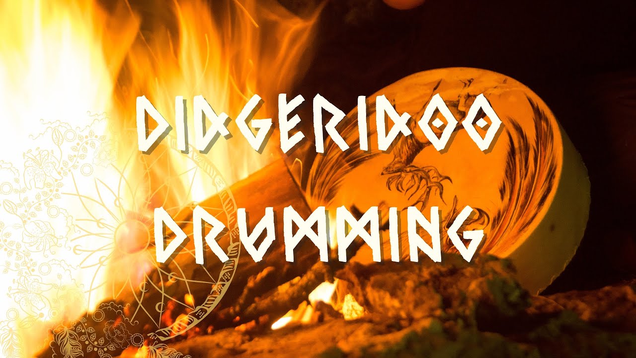 PURE DIDGERIDOO and SHAMANIC DRUMMING at Bonfire • Shamanic Meditation Music in the Wild