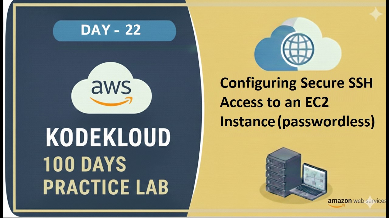 Day 22 – Configuring Secure SSH Access to an EC2 Instance | (KodeKloud Free Lab)
