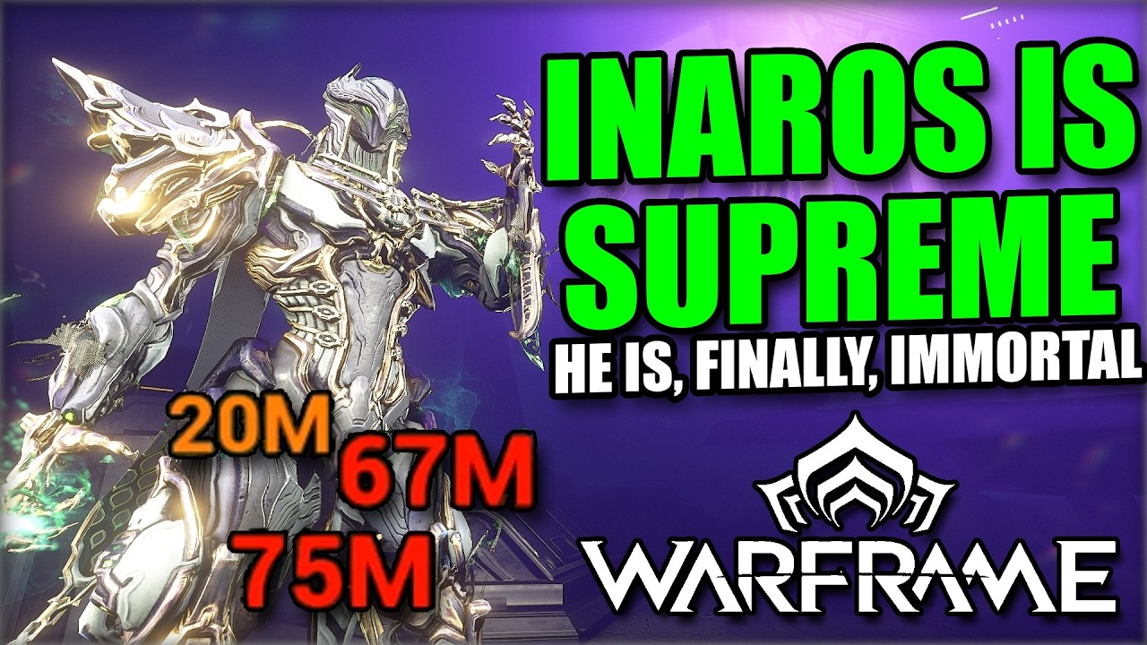Broken COMBO! Inaros Prime Build & Showcase | Warframe 2025