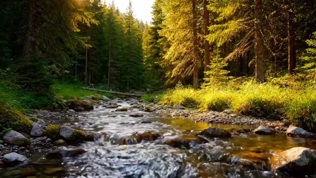 🌊 Fall Asleep Fast with Forest River Sounds | Deep Sleep Nature Ambience 😴