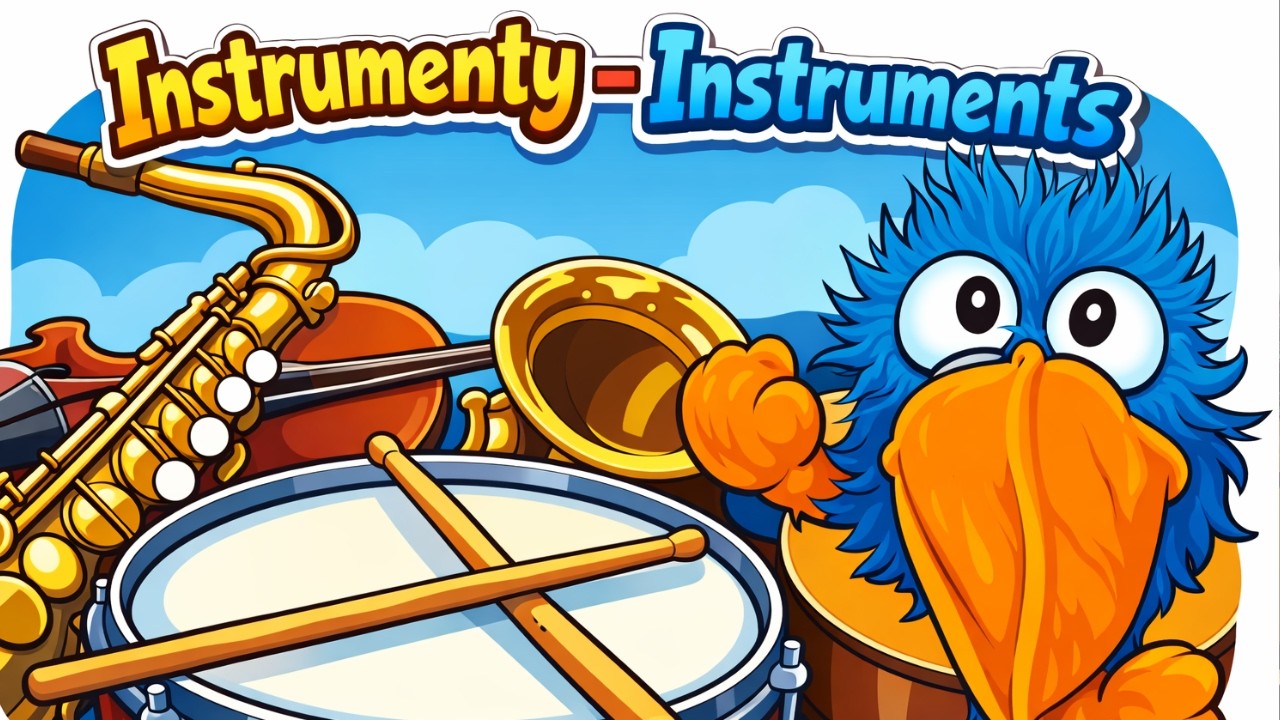 🎶Instrumenty dla dzieci /Nauka angielskiego przez zabawę!🌈😊/Bright Start Bilingual Education