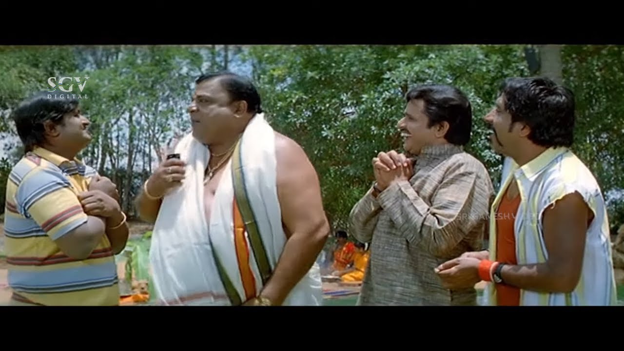 Doddanna Scared By God Kala Bhairava | Comedy Scene | Komal, S Narayan | Thipparalli Tharlegalu