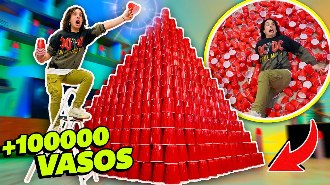 ESTO ES IMPOSIBLE, HICIMOS UNA PIRAMIDE GIGANTE CON VASOS ROJOS Y CASTIGOS EXTREMOS.