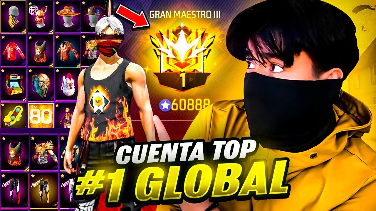REVISE TODO LO QUE TIENE LA CUENTA DEL TOP GLOBAL No.01 EN CLASIFICATORIA DE TODO FREE FIRE