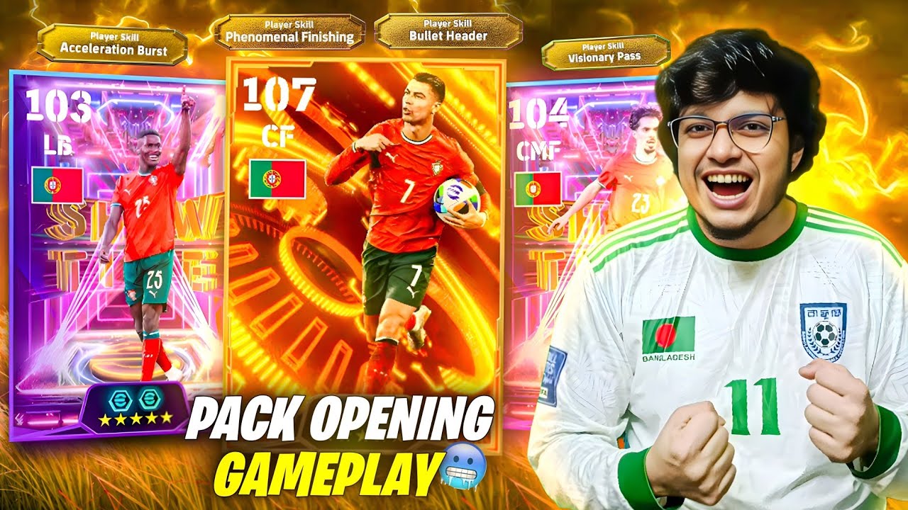 Big Time Ronaldo ১০৭ প্যাক ওপেনিং + Gameplay 🥶🔥|| Absolute Beast 🥵