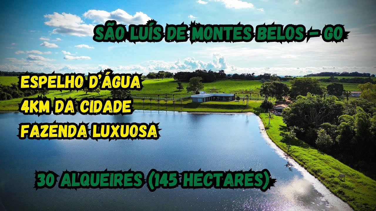 Fazenda de luxo em São Luis de Montes Belos - GO | #fazenda #lazer #descanso #pecuaria