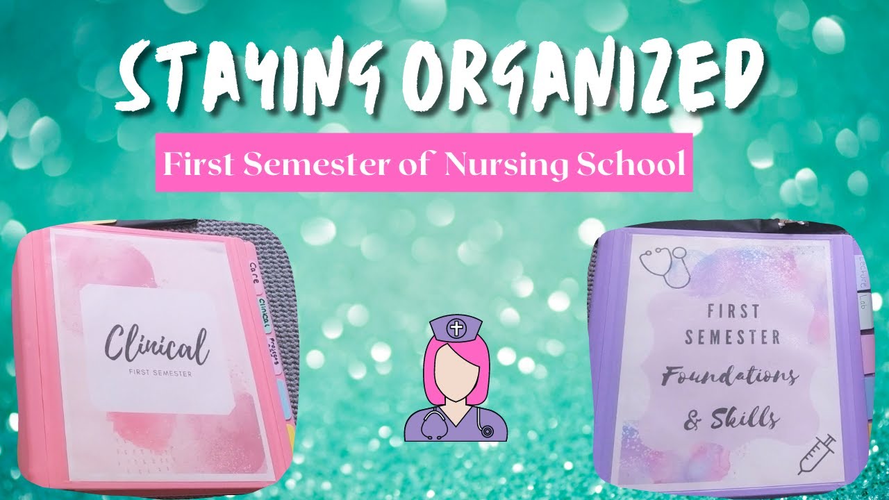 ✨Nursing School Binder Organization ✨ | First Semester 🩺 | Clinical, Daily, & Mega Binder