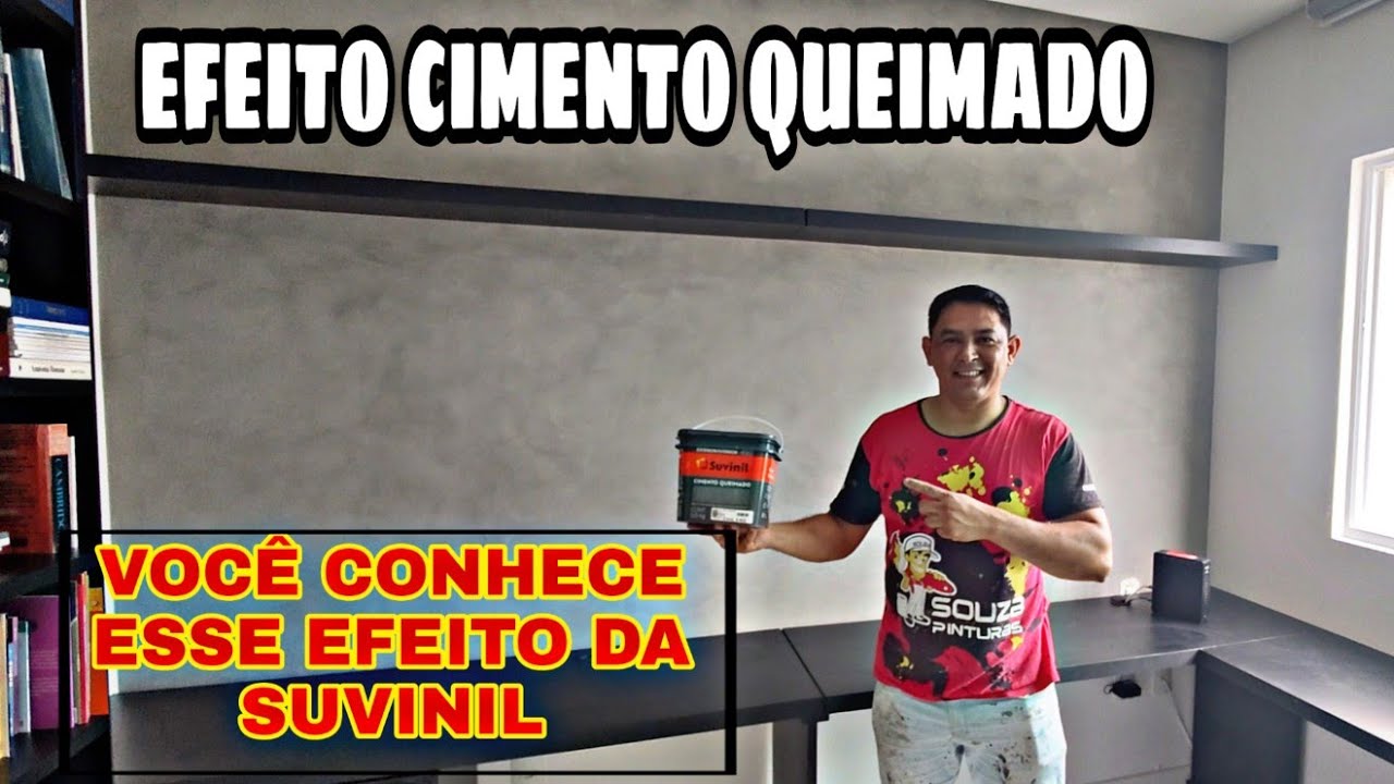 COMO FAZER EFEITO CIMENTO QUEIMADO EXTERNO SUVINIL #cimentoqueimado #passoapasso #efeitos