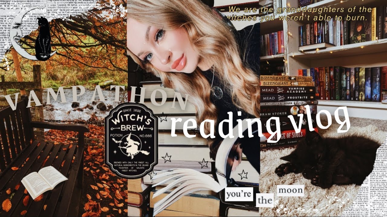 a witchy reading vlog 🔮 Vampathon day two 📖