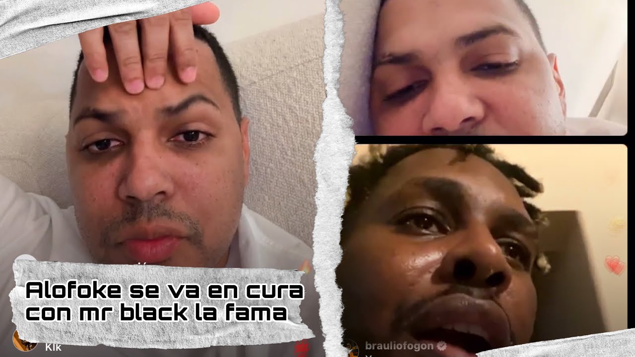 Alofoke se cura con Mr Black la fama😂