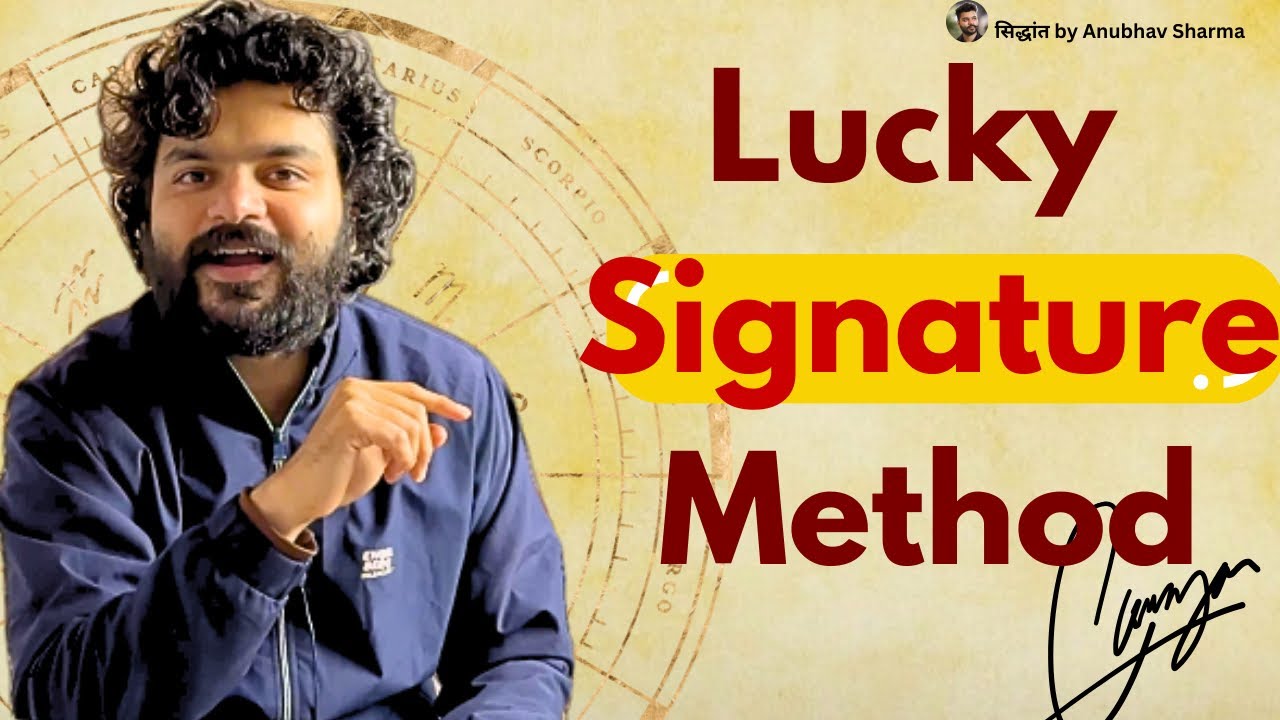 Lucky Signature Method |  Lucky Signatures as per Numerology | Sidhant by Anubhav Sharma | सिद्धांत