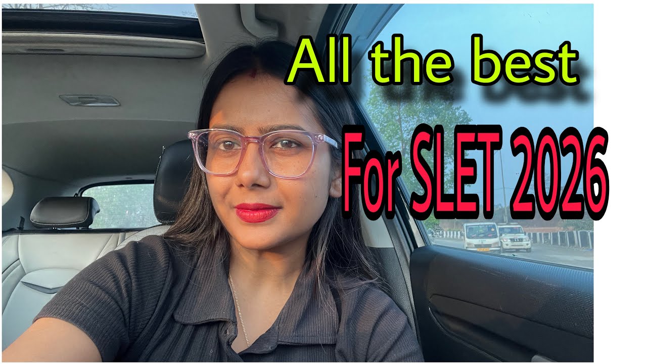 NE SLET 2026 FINAL VIDEO / slet exam