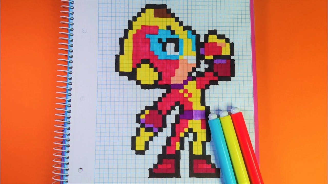 Como hacer a MAX de BRAWL STARS | Pixel Art