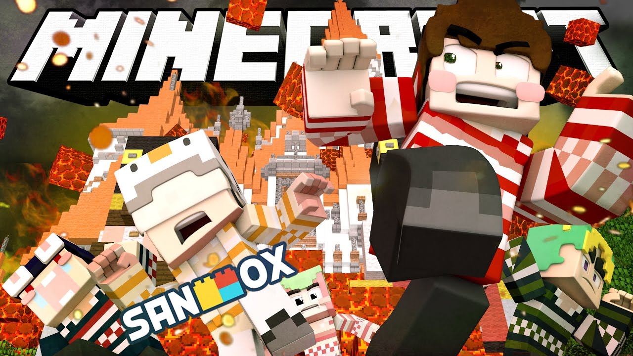 용암이 폭포처럼 쏟아지는 성에서 살아남아라!! [누가누가 오래사나 : 마인크래프트] Minecraft - Burning Amusementpark - [도티]