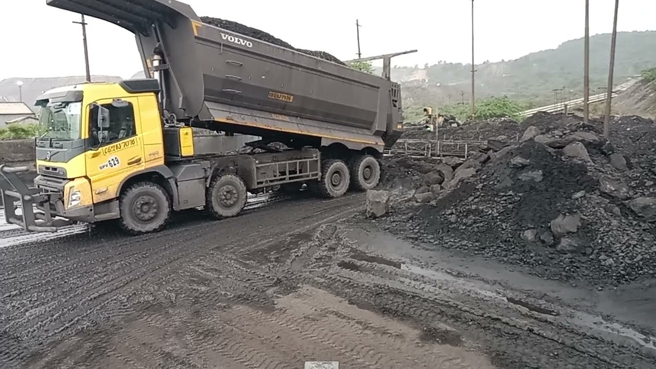 VOLVO 460 coal body tipper//Volvo 460 load tipper lock kaise kholte hain//