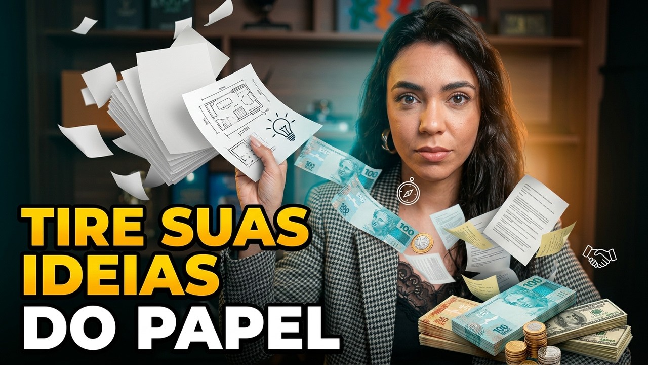 Como tirar IDEIAS do papel (e transformá-las em negócios e dinheiro) | Live Diária | CLARA DO VALE