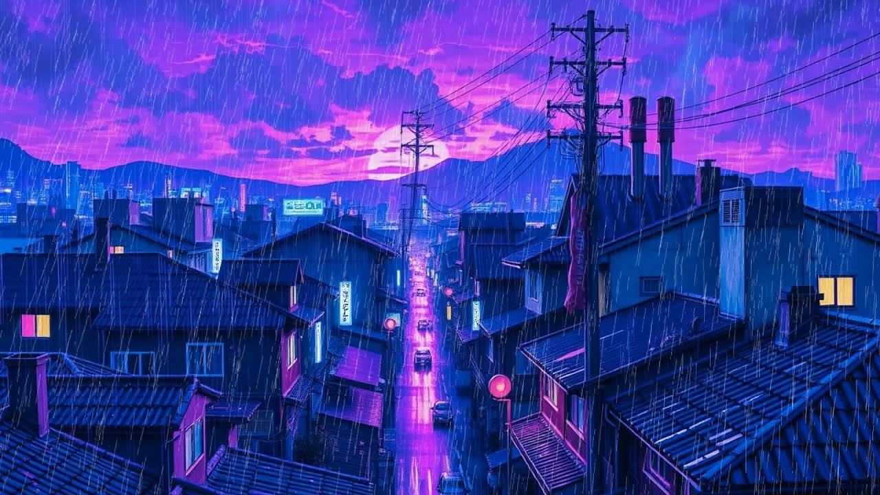 Rainy Retro City 🌆 Nostalgic Lofi from the 80s–90s