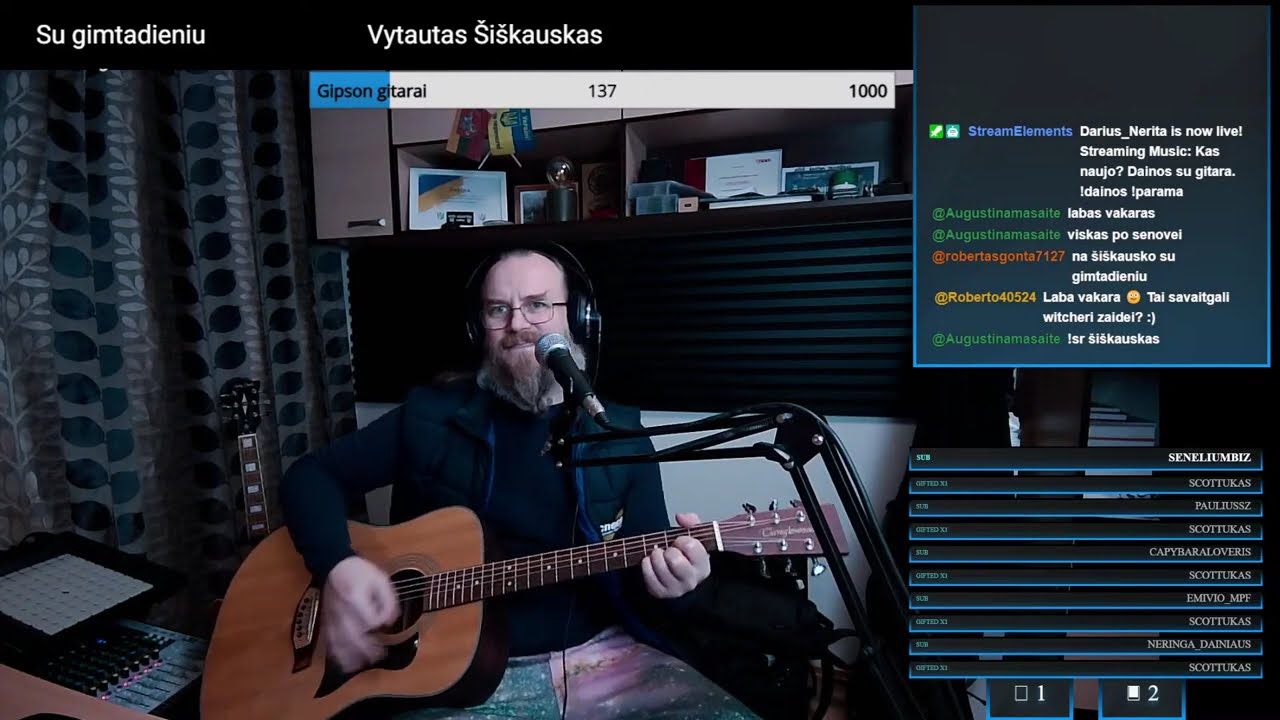 Kas naujo? Dainos su gitara. 