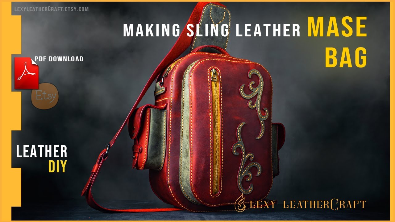 Leather Bag DIY - Making Sling leather bag