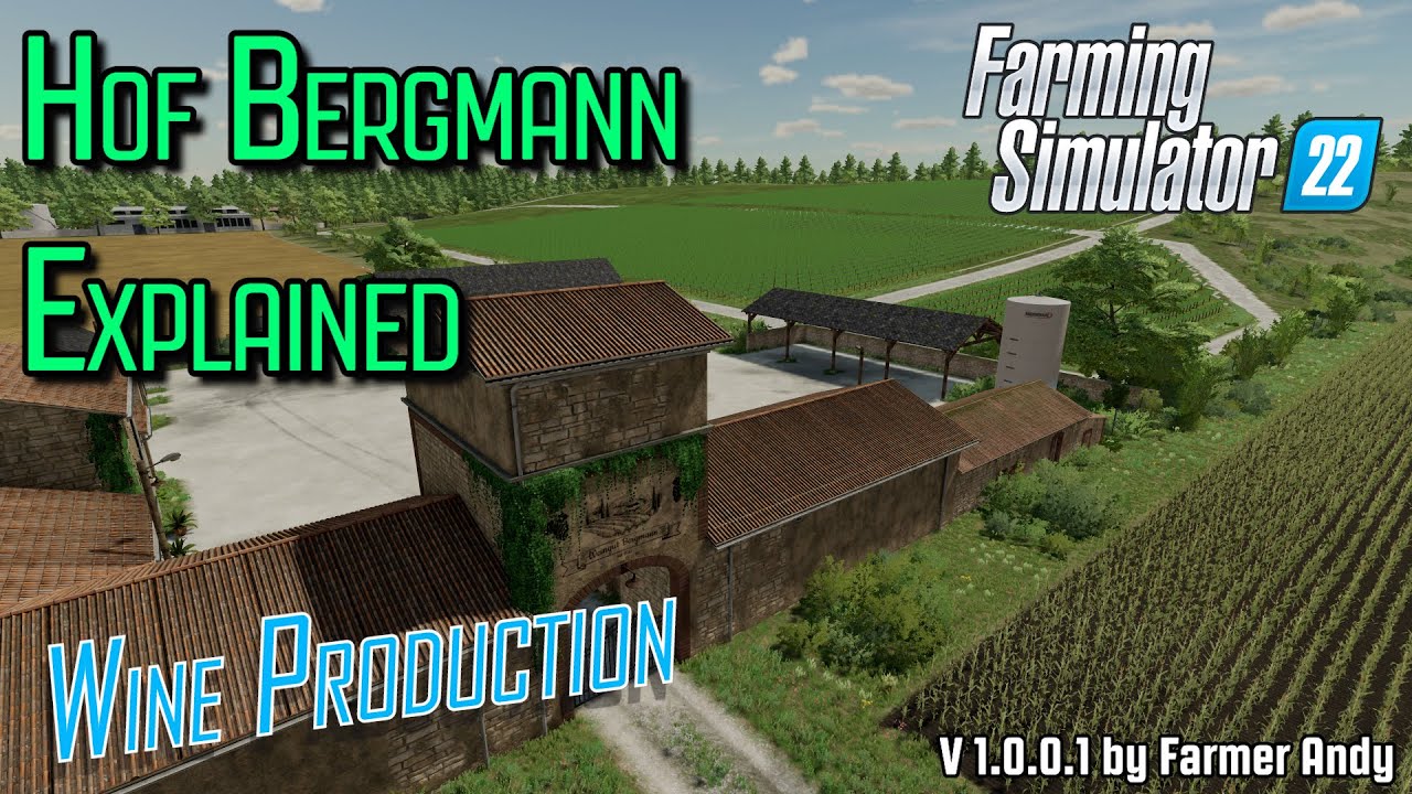 👨🏼‍🌾 FS22 Hof Bergmann Explained 👨🏼‍🌾 Grape Juice and Wine Production