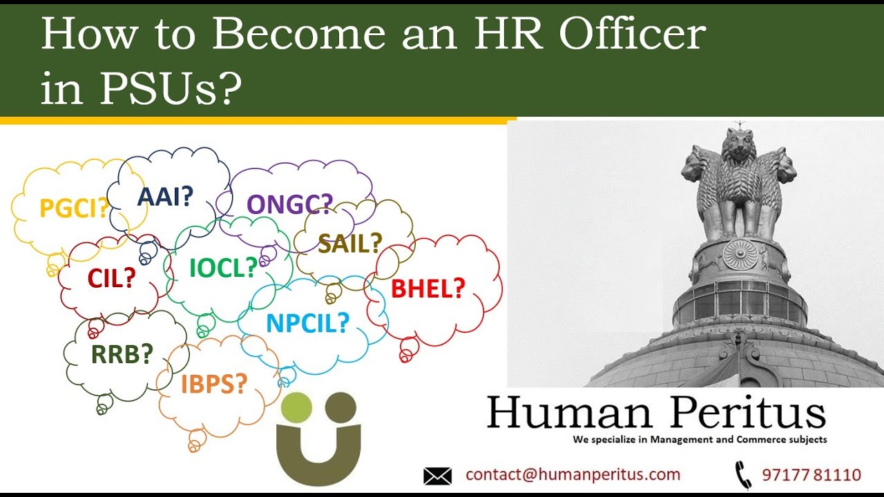 How to become a HR officer in PSUs? | Human Peritus