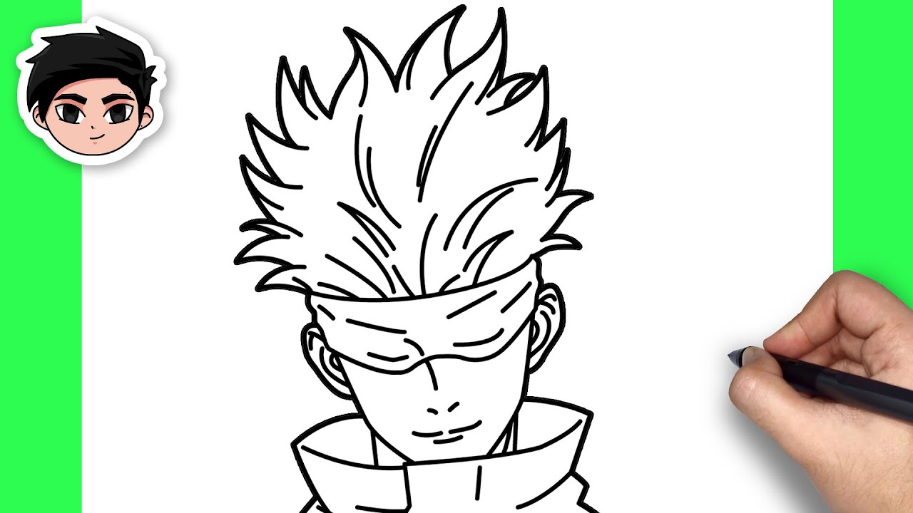 Como Desenhar Gojo Satoru (Jujutsu Kaisen)