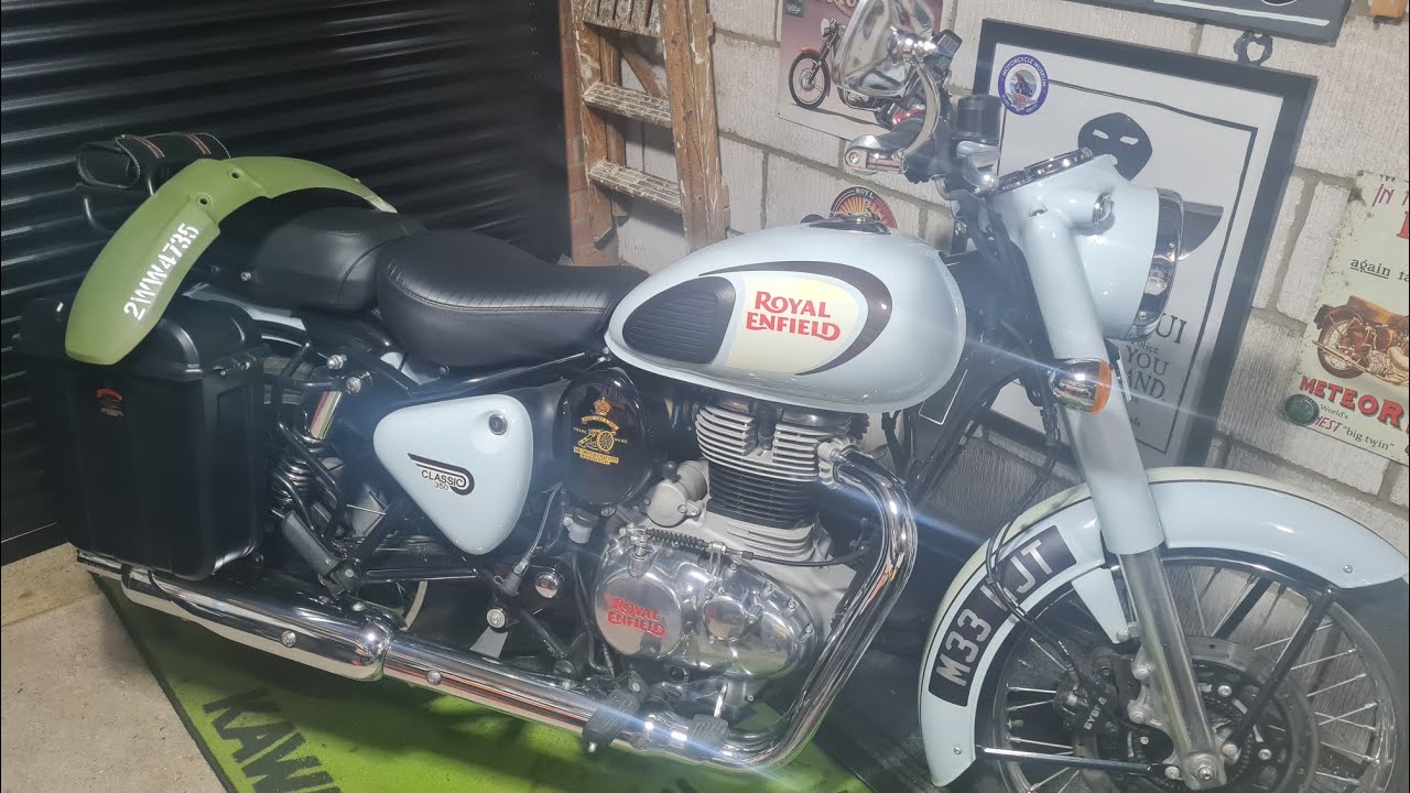 Мой Royal Enfield Classic 350... какие были проблемы? И перекраска моего RE Scram 411.