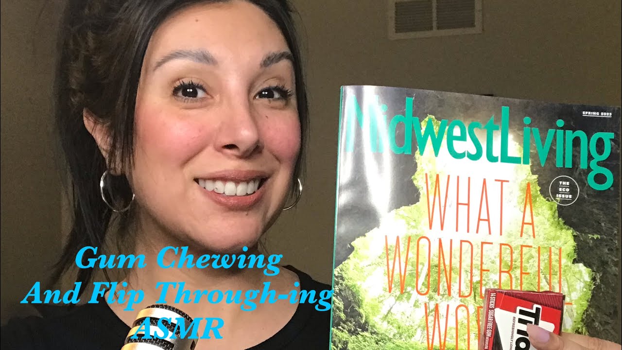 Midwest Living Magazine Flip Through / Gum 😋 Chewing ASMR