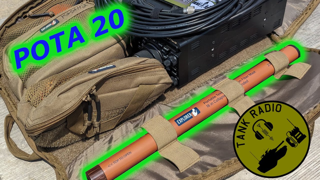 POTA 20, First Look at Gigaparts new 20 foot antenna mast