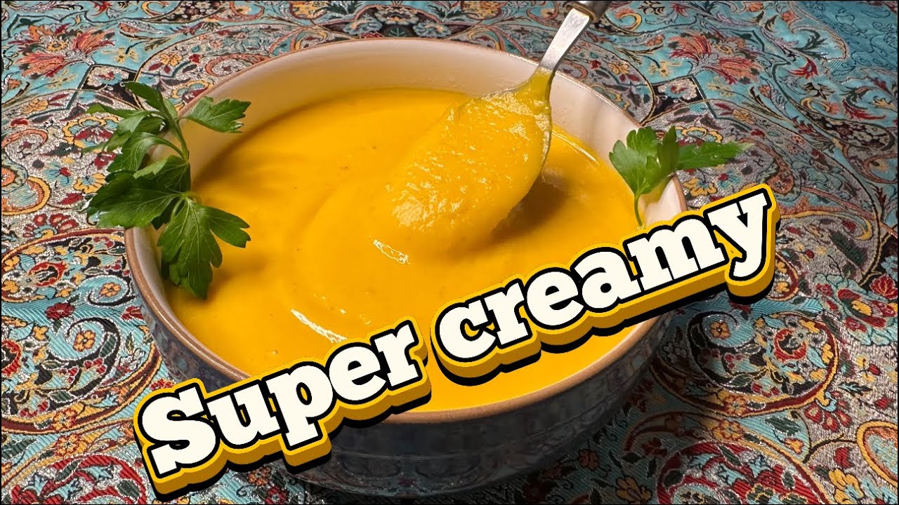 Homemade PUMPKIN-SOUP from another world! [4K60FPS]