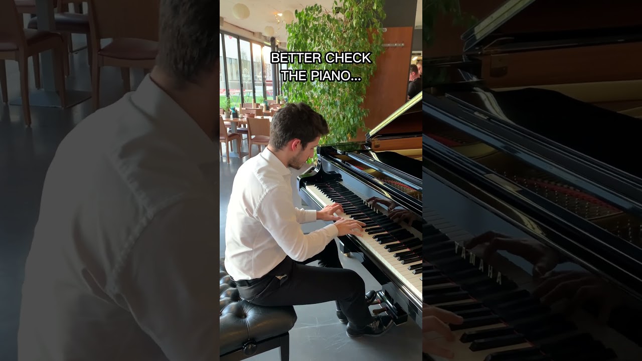 I played Another Love while checking the piano... #shorts