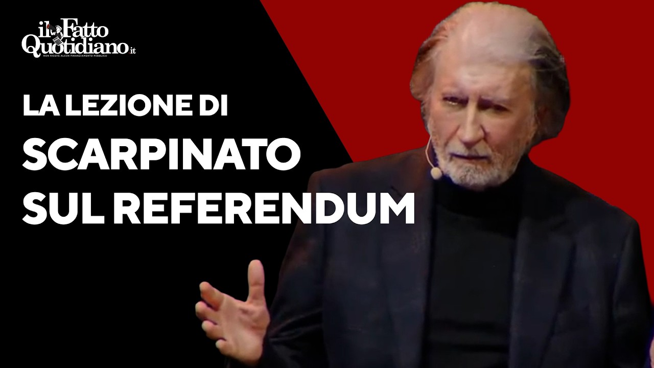 Referendum, Scarpinato: 