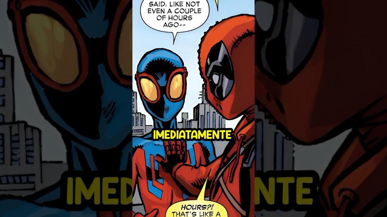 Kidpool fica Apaixonada pelo Spider-Boy! #kidpool #spiderboy #marvel #hq #shorts #quadrinhos