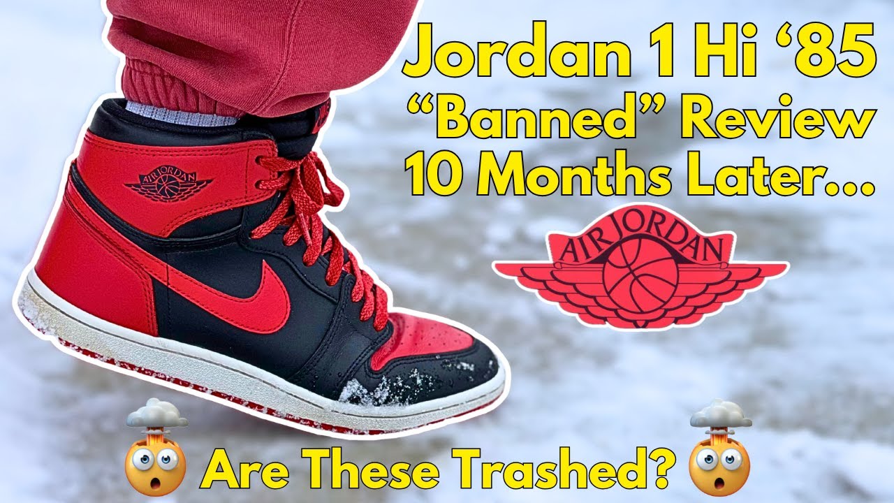 Обзор Air Jordan 1 Hi '85 «Banned» — 10 месяцев ношения!