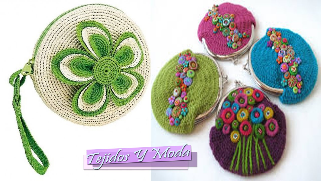 Monederos Para Negocio Tejidos a Crochet