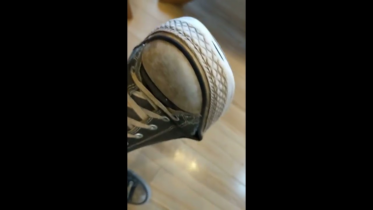Shoeplay with 2 pairs of trashed converse hightops