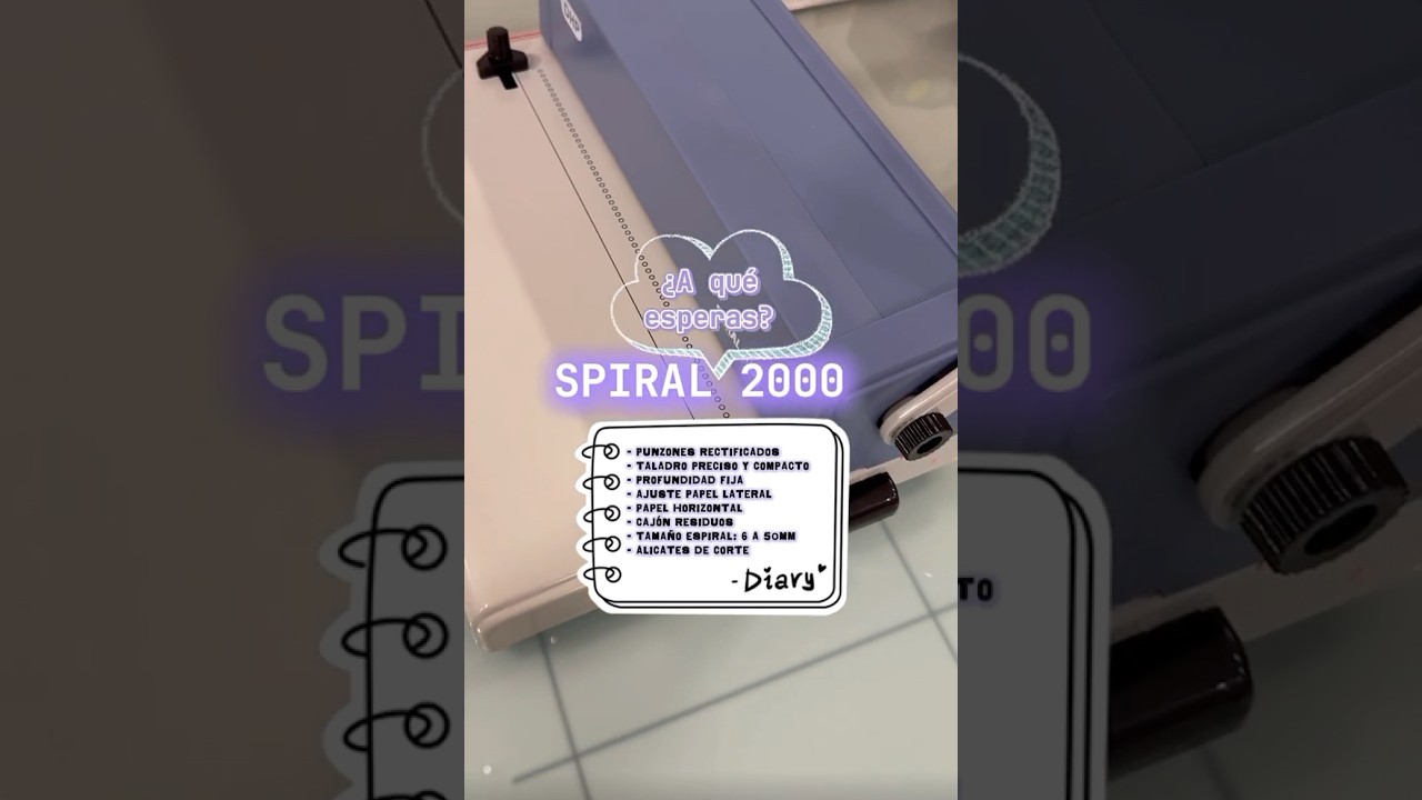 Crea tus proyectos de encuadernaci&oacute;n de forma f&aacute;cil y r&aacute;pida con la #encuadernadora Spiral 2000