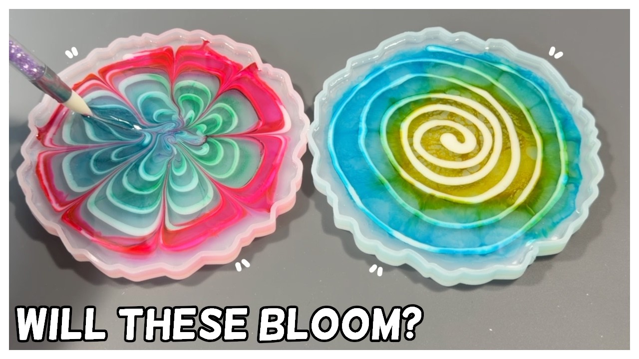 Trying The 3D RESIN BLOOM Technique For the FIRST Time...This is How it Went! 👀 #resinbloom