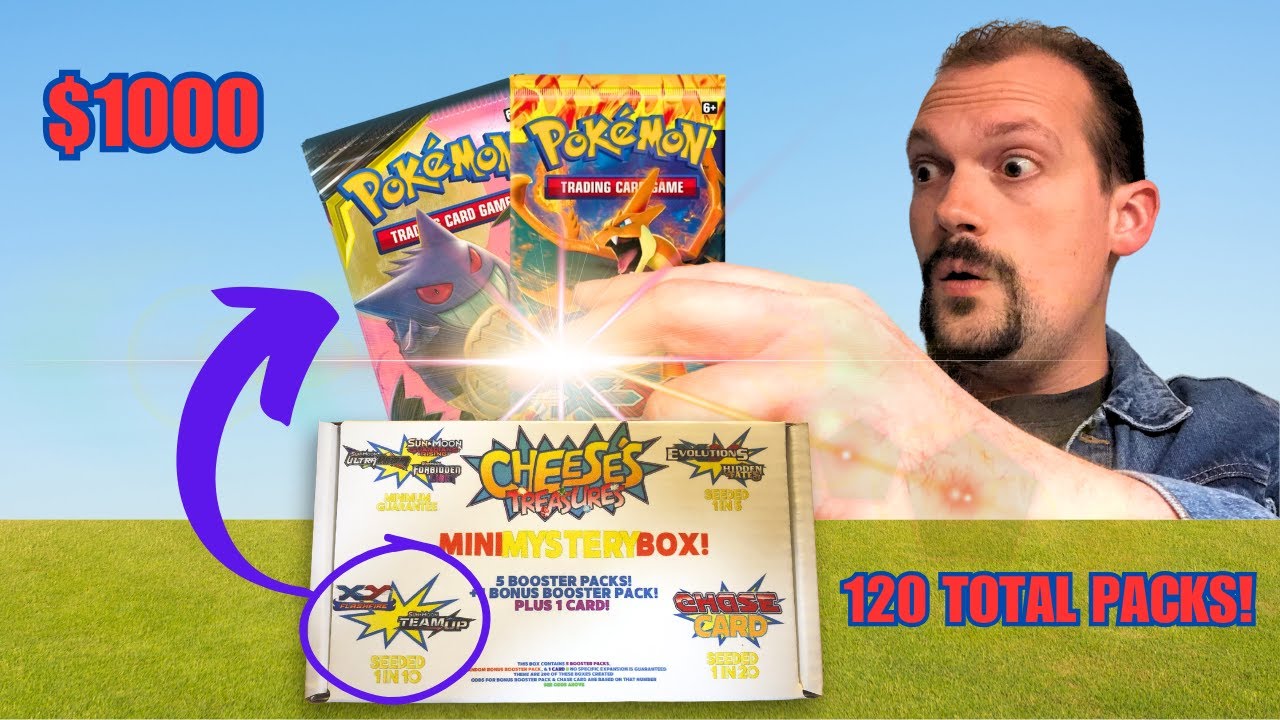 Searching Pokemon Mystery Boxes For Team Up & Flashfire Packs!