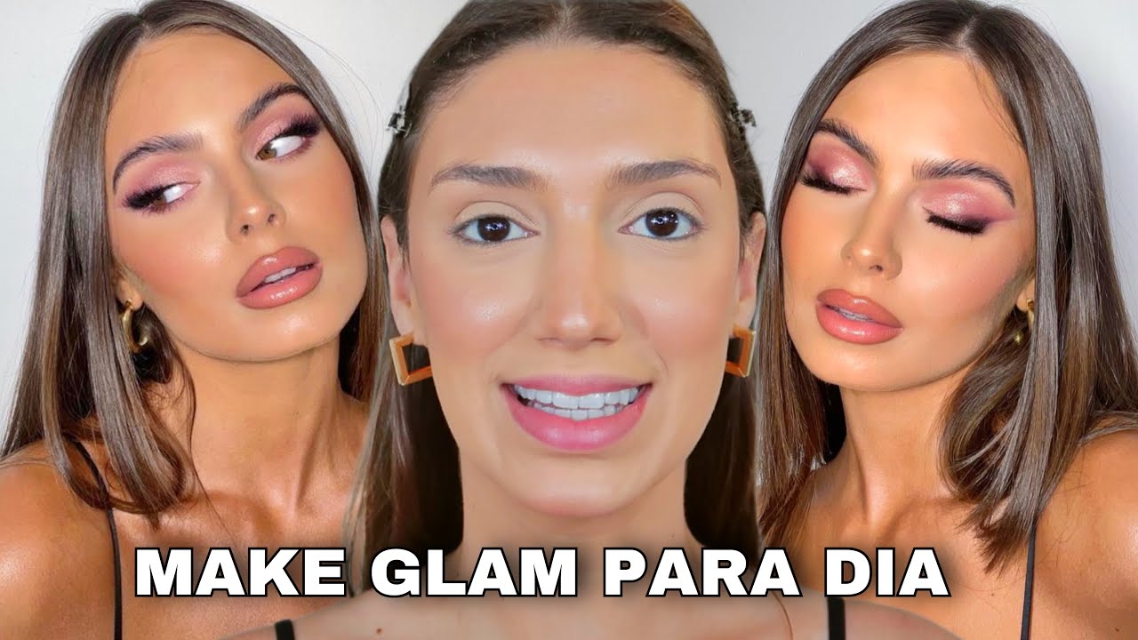 MAKE GLAM PARA EVENTOS DURANTE O DIA | MAQUIAGEM DELICADA PARA CASAMENTO ALMOÇO, FESTA DURANTE O DIA