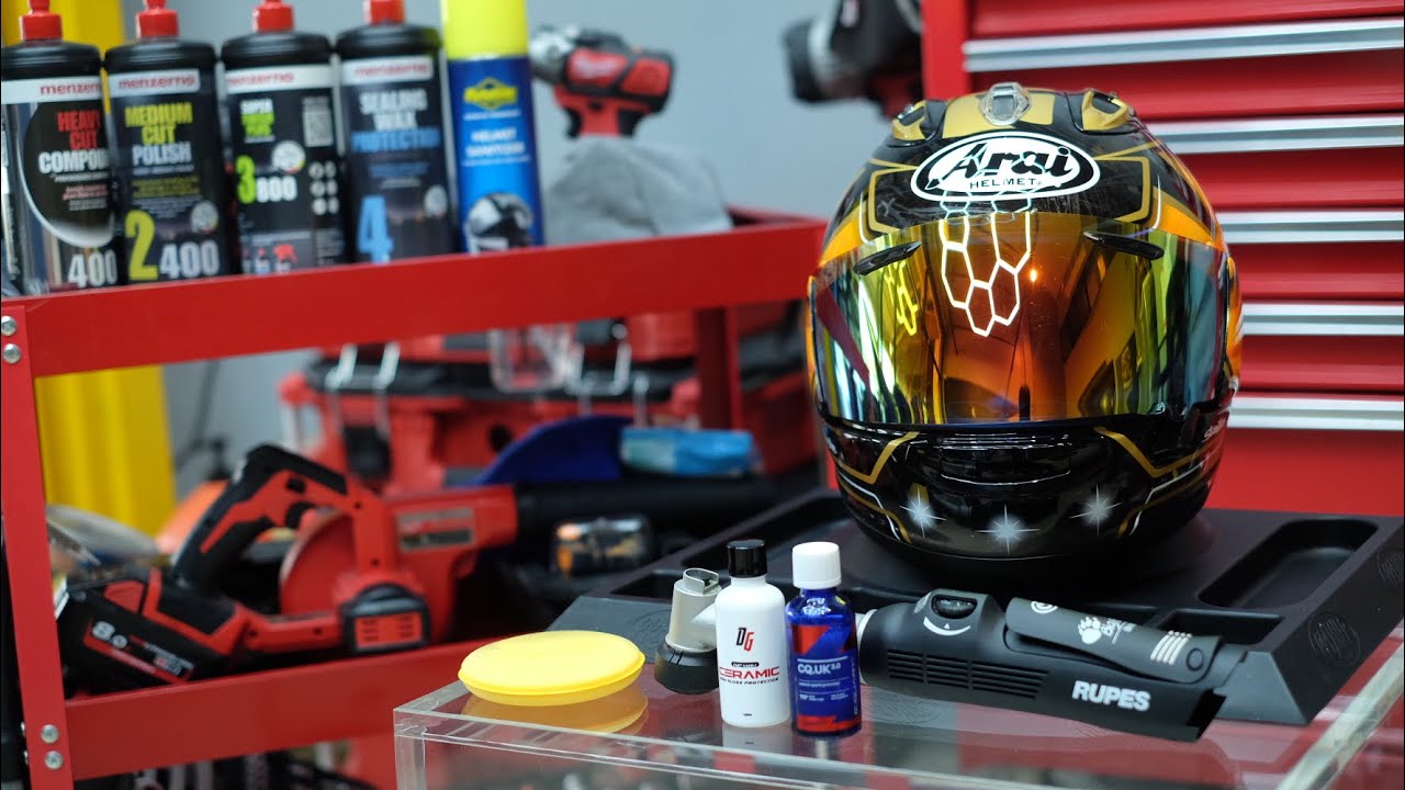 Ceramic Coating Arai Rx7v Samuri Spirit Gold 🎌👹