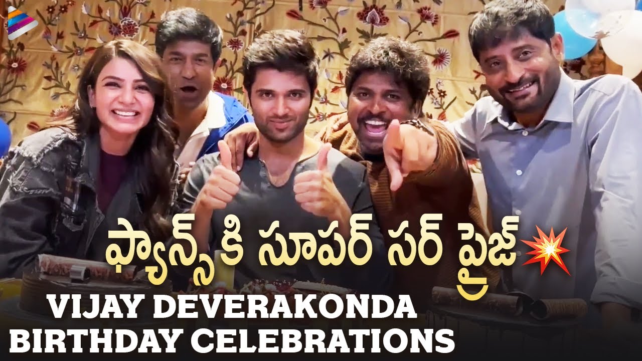 Vijay Deverakonda Birthday Celebrations on VD11 Movie Sets | Samantha | Shiva Nirvana | TFN
